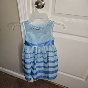 Blue Polka Dot Kids Dress